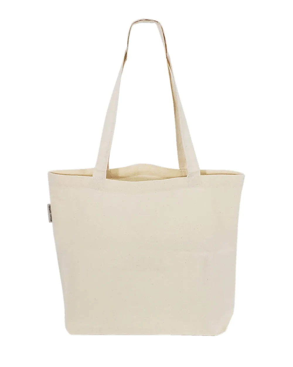 12 ct Organic Cotton Canvas Tote Bags with Gusset - By Dozen