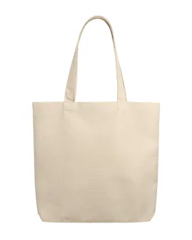 12 ct Organic Cotton Canvas Tote Bags with Gusset - By Dozen