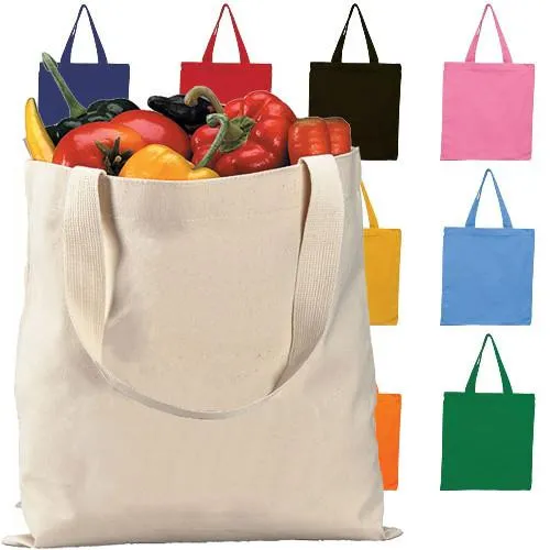 144 ct High Quality Promotional 100% Canvas Tote Bags - By Case