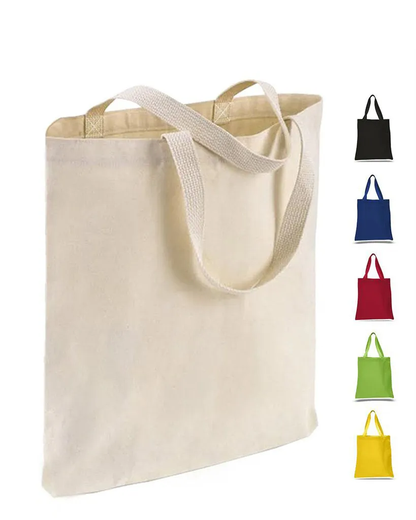 144 ct High Quality Promotional 100% Canvas Tote Bags - By Case