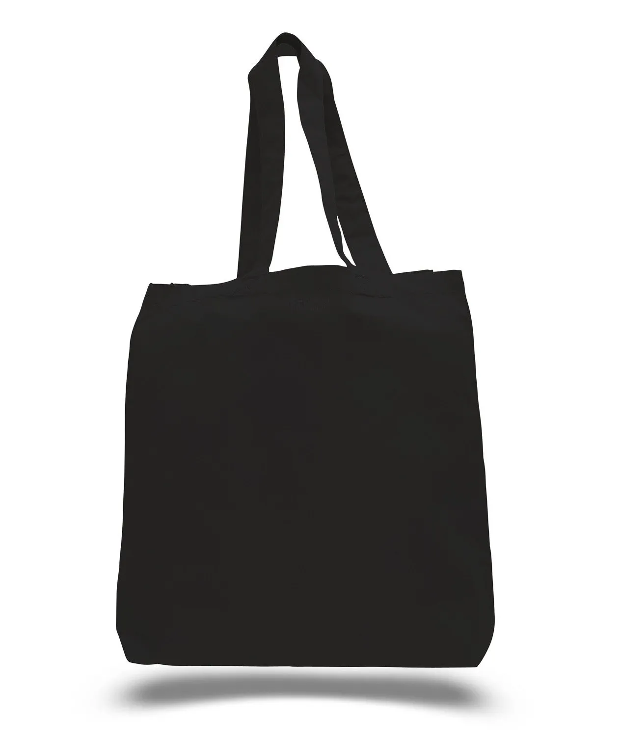 240 ct Economical 100% Cotton Tote Bags with Bottom Gusset - By Case