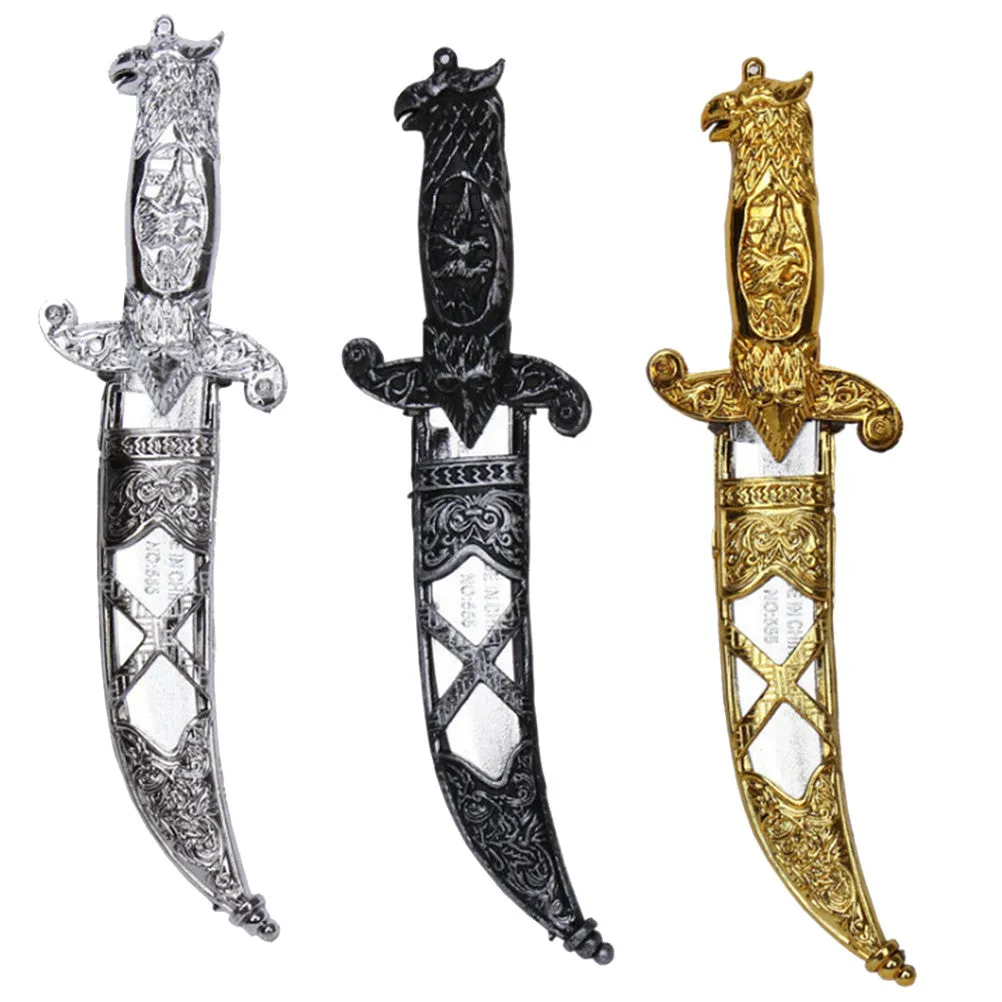 3 Pcs Creative Plastic Swords Weapons Costume Accessory Toy Set Kids Gift Toys