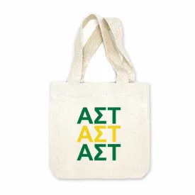 Alpha Sigma Tau Sorority Greek Letters Mini Tote Gift Bag