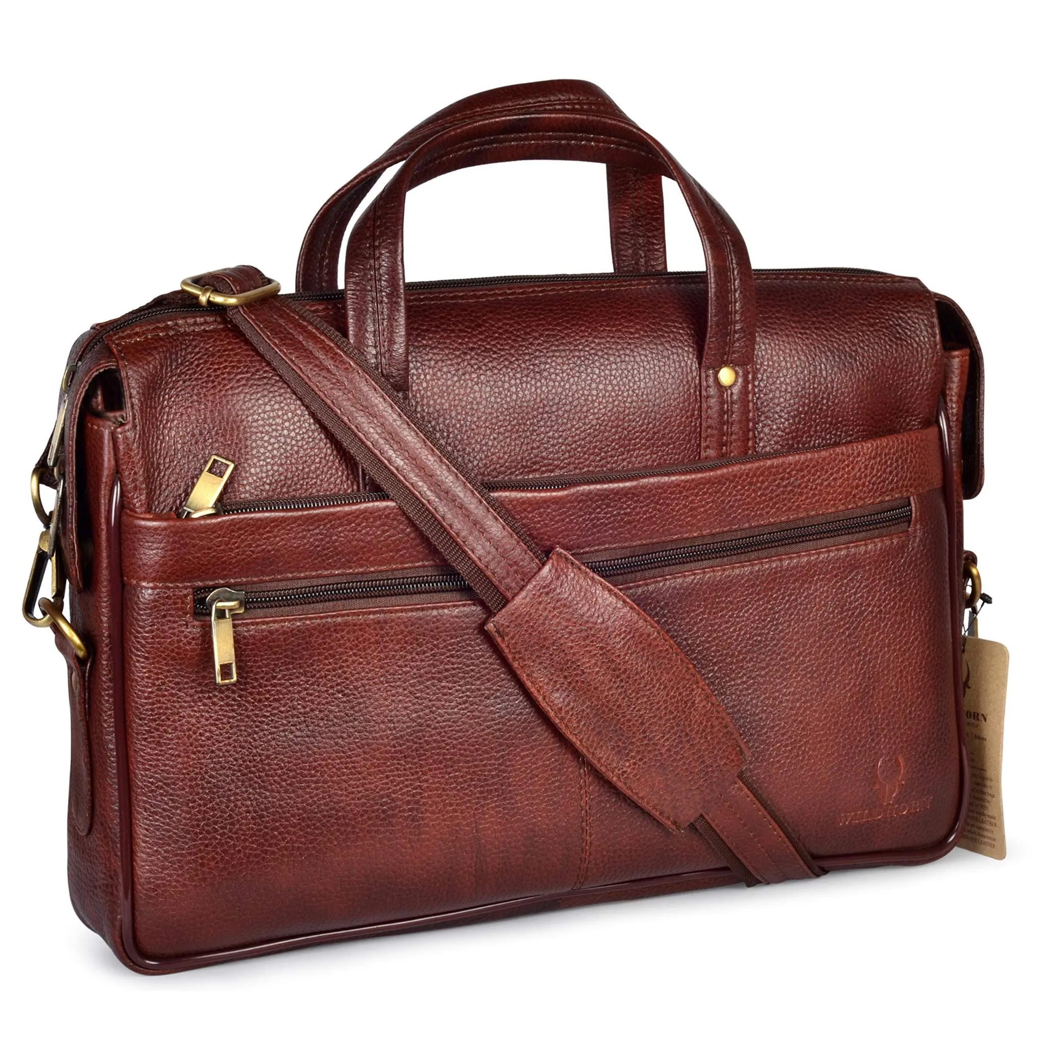 AXEL Leather Laptop Messenger Bag for Men