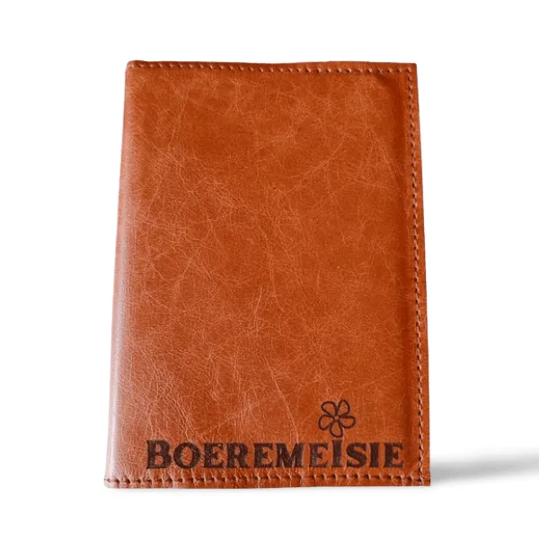 Boeremeisie A6 Leather Slip-On Cover With Notebook