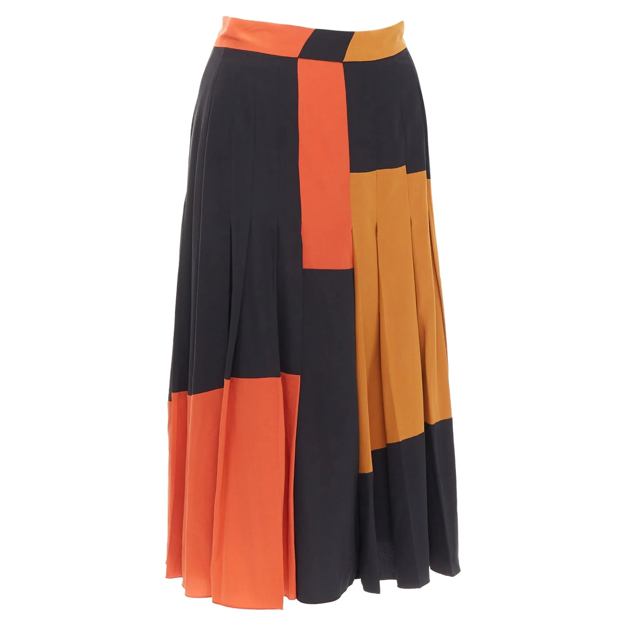 Bottega Veneta colorblock pleated skirt