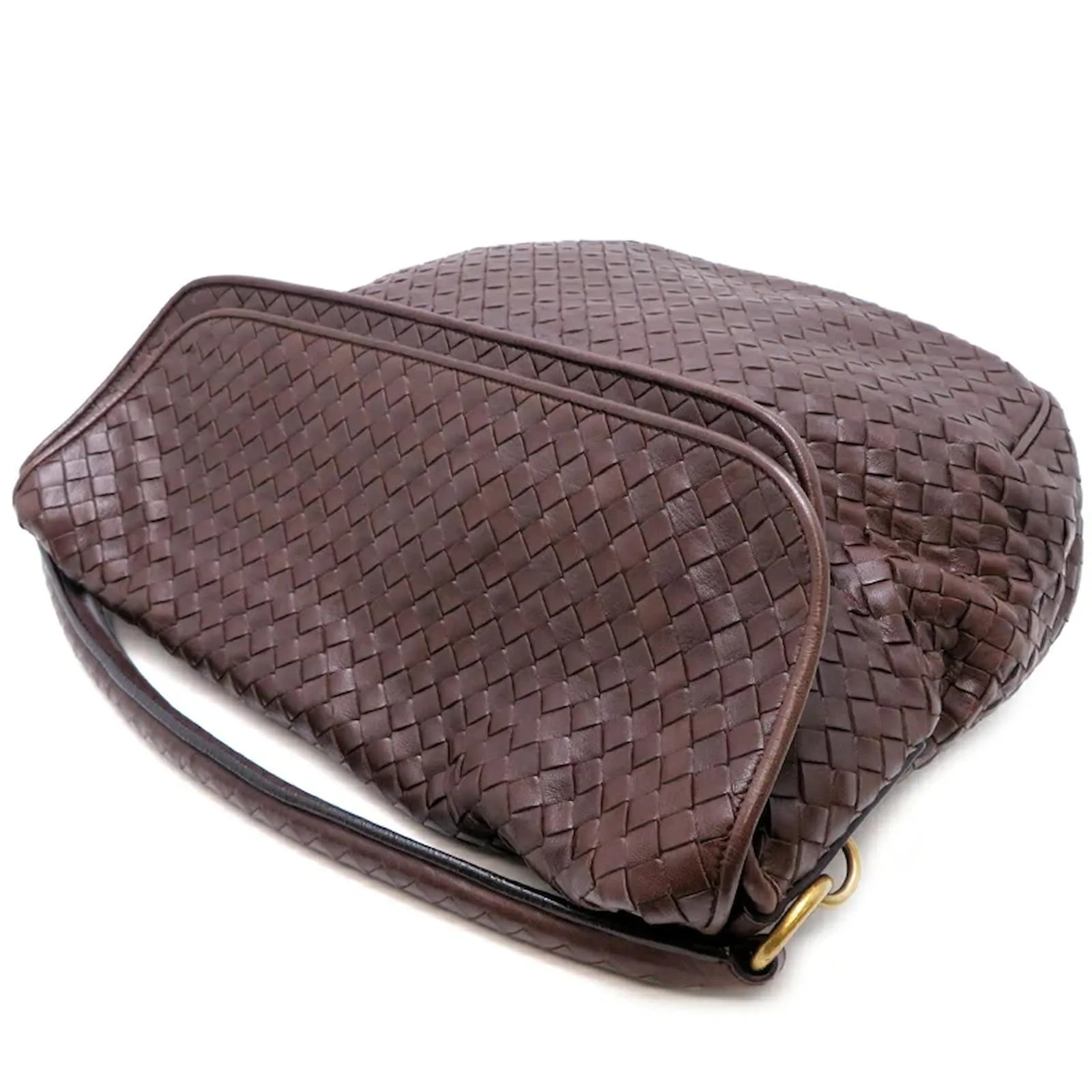 BOTTEGA VENETA INTRECCIATO NAPPA LEATHER SHOULDER BAG