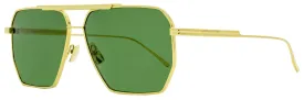 Bottega Veneta Men's  Sunglasses BV1012S 004 Gold 60mm