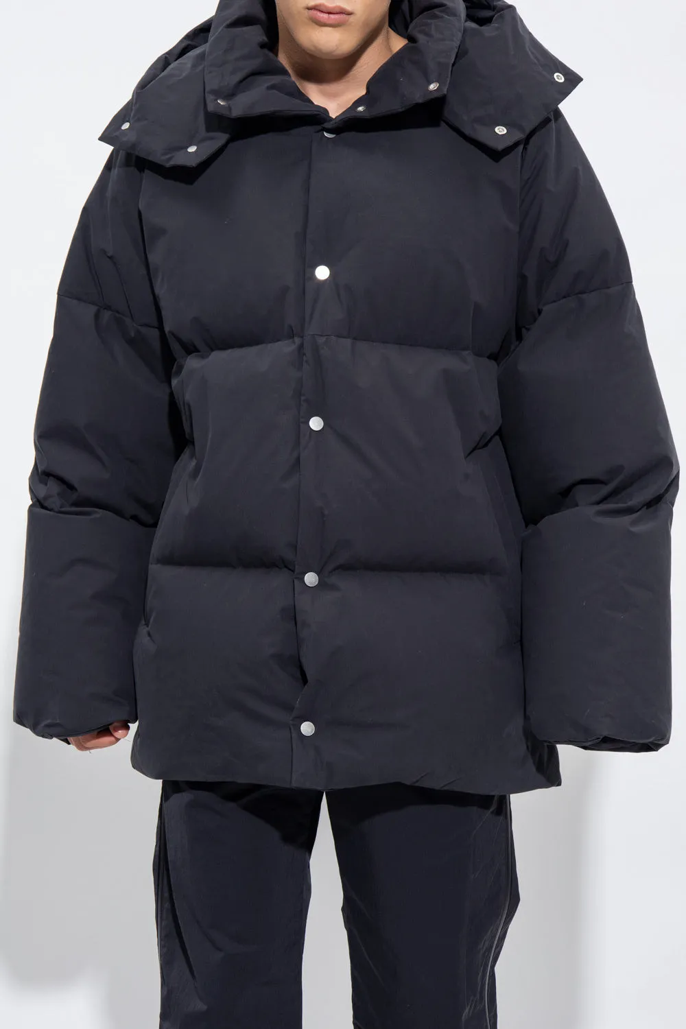 Bottega Veneta New Men's Puffer Jacket Coat In Black