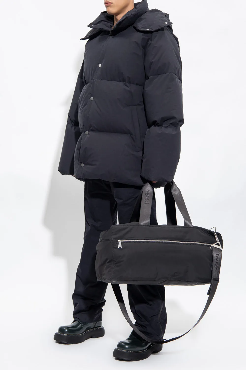 Bottega Veneta New Men's Puffer Jacket Coat In Black