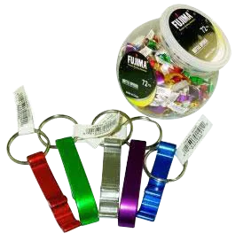 Bottle Opener Keychain - 72 Pack Display