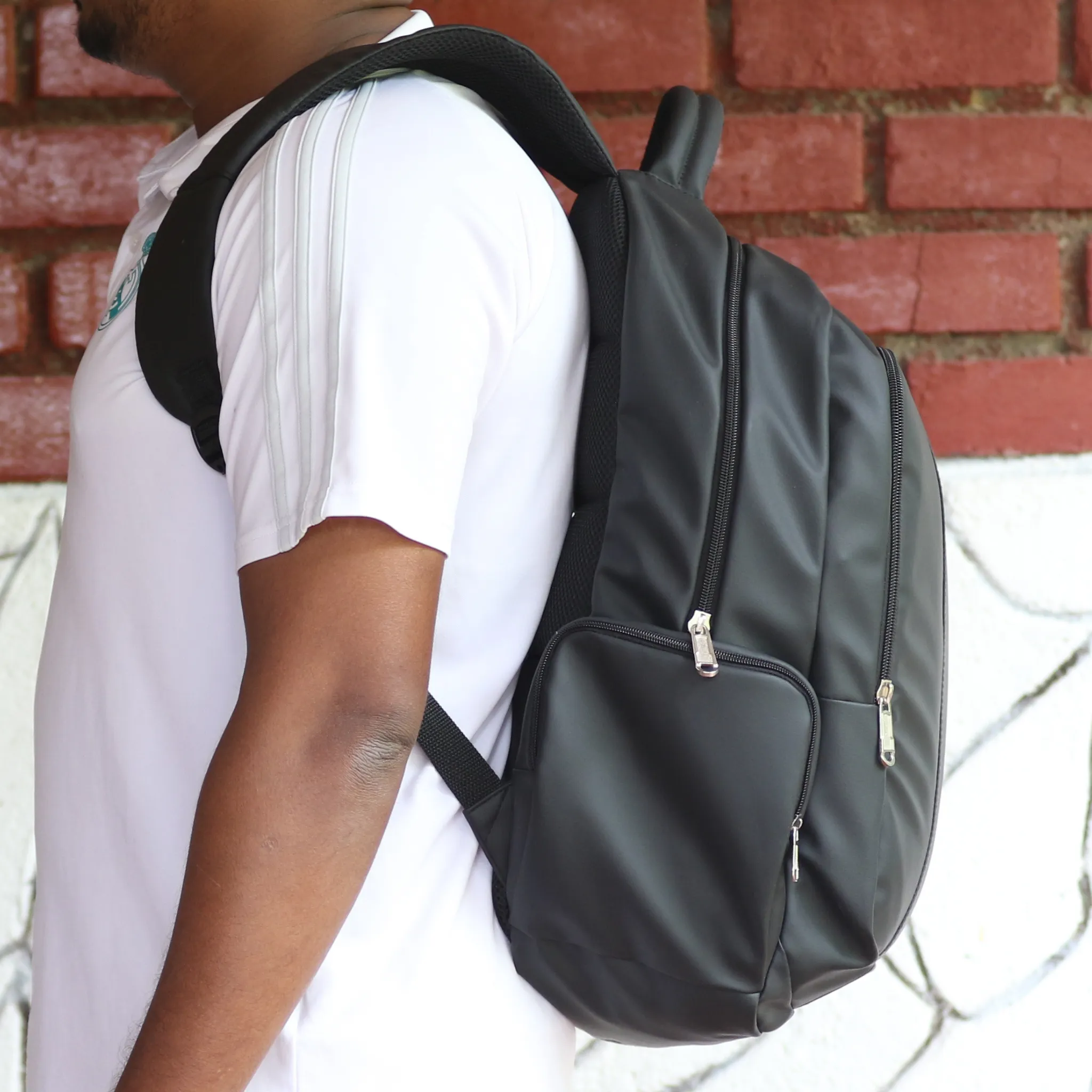 BP41 – Synthetic Leather Business Laptop Backpack