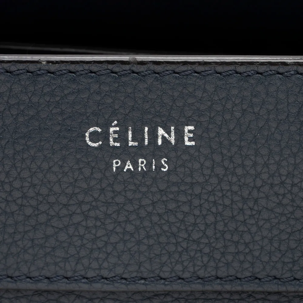 Celine Drummed Calfskin Mini Luggage Tote (SHF-17319)