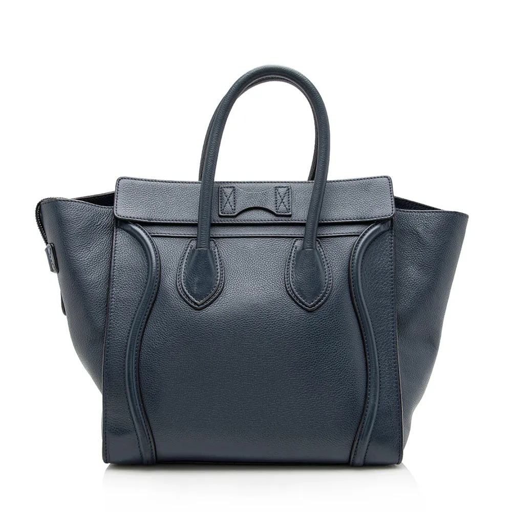 Celine Drummed Calfskin Mini Luggage Tote (SHF-17319)