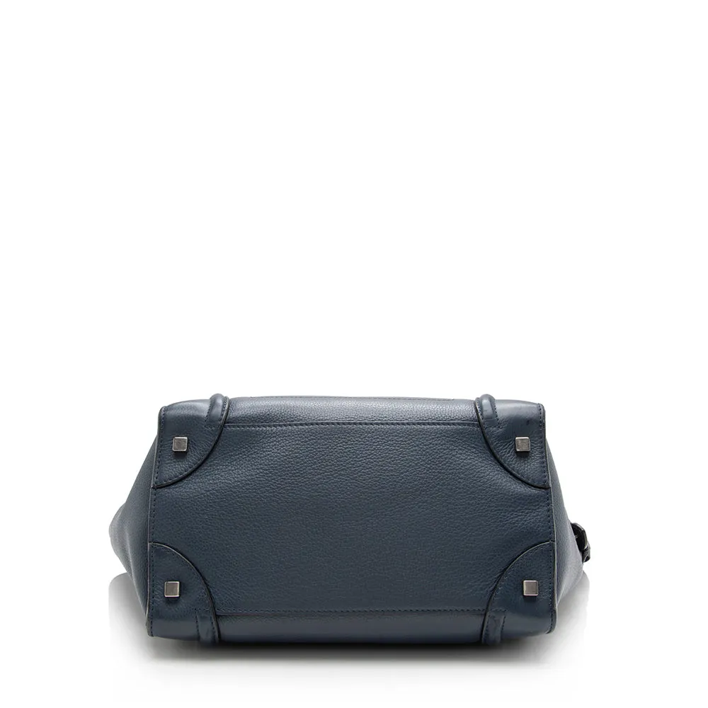 Celine Drummed Calfskin Mini Luggage Tote (SHF-17319)