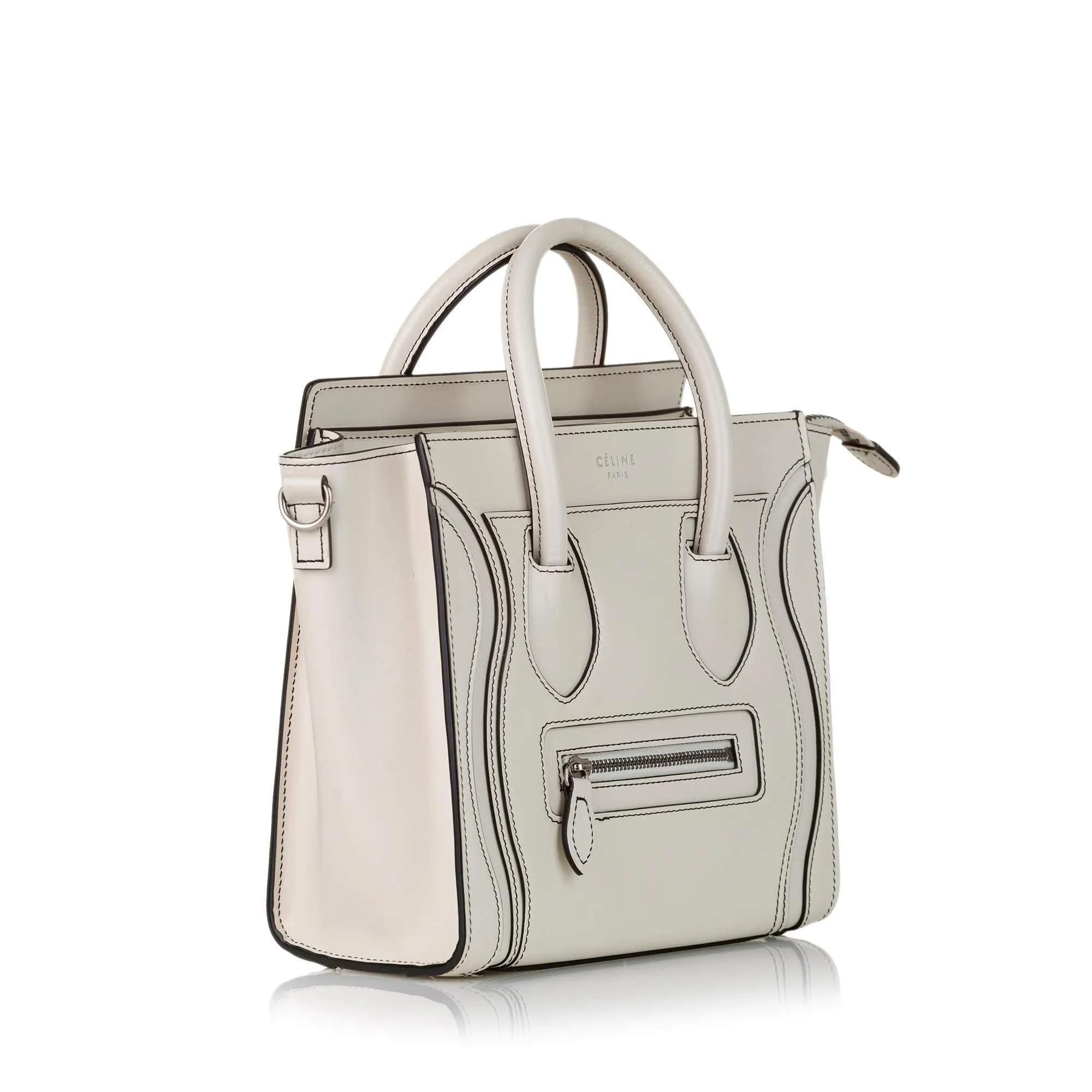 Celine Nano Luggage Tote Leather Satchel (SHG-37370)