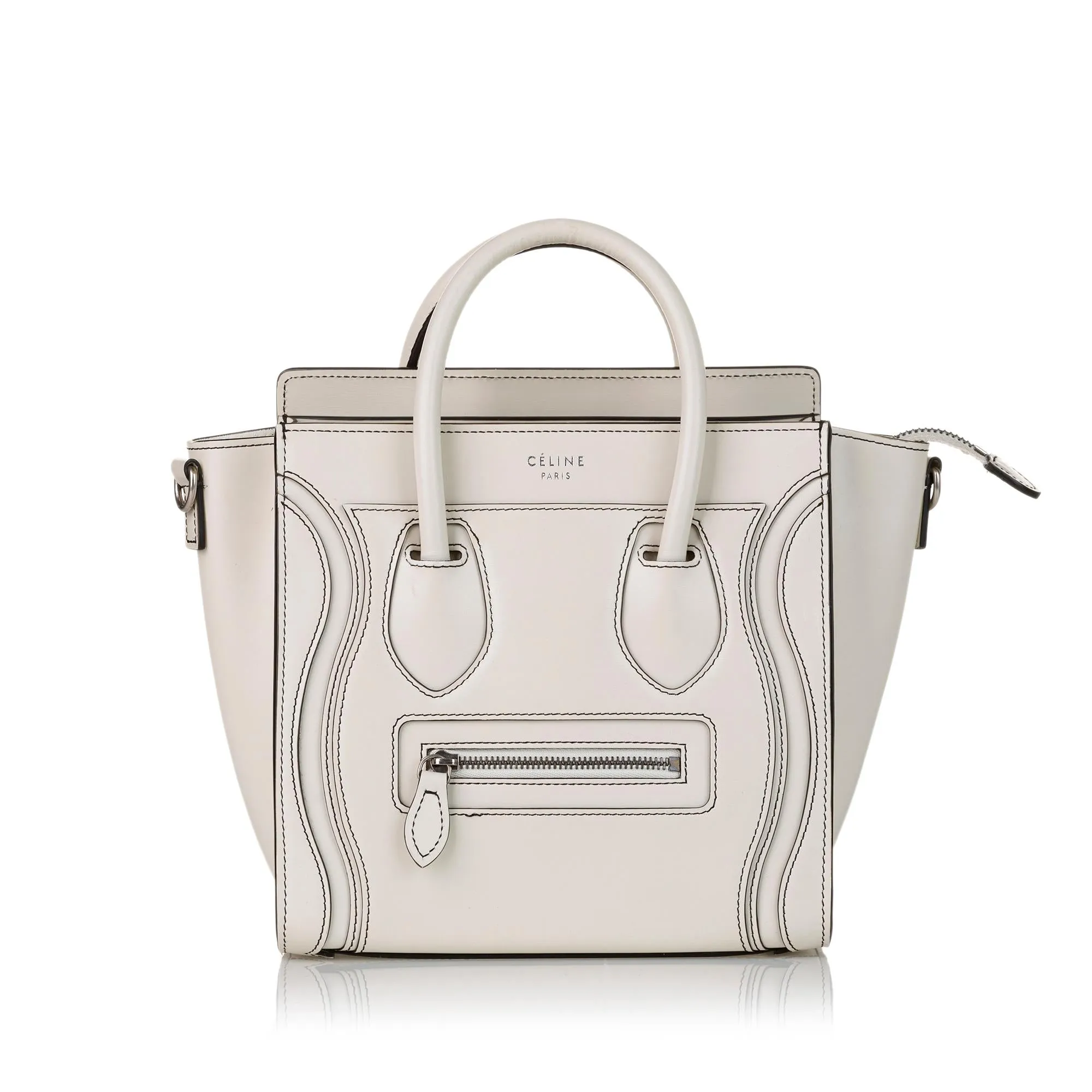 Celine Nano Luggage Tote Leather Satchel (SHG-37370)