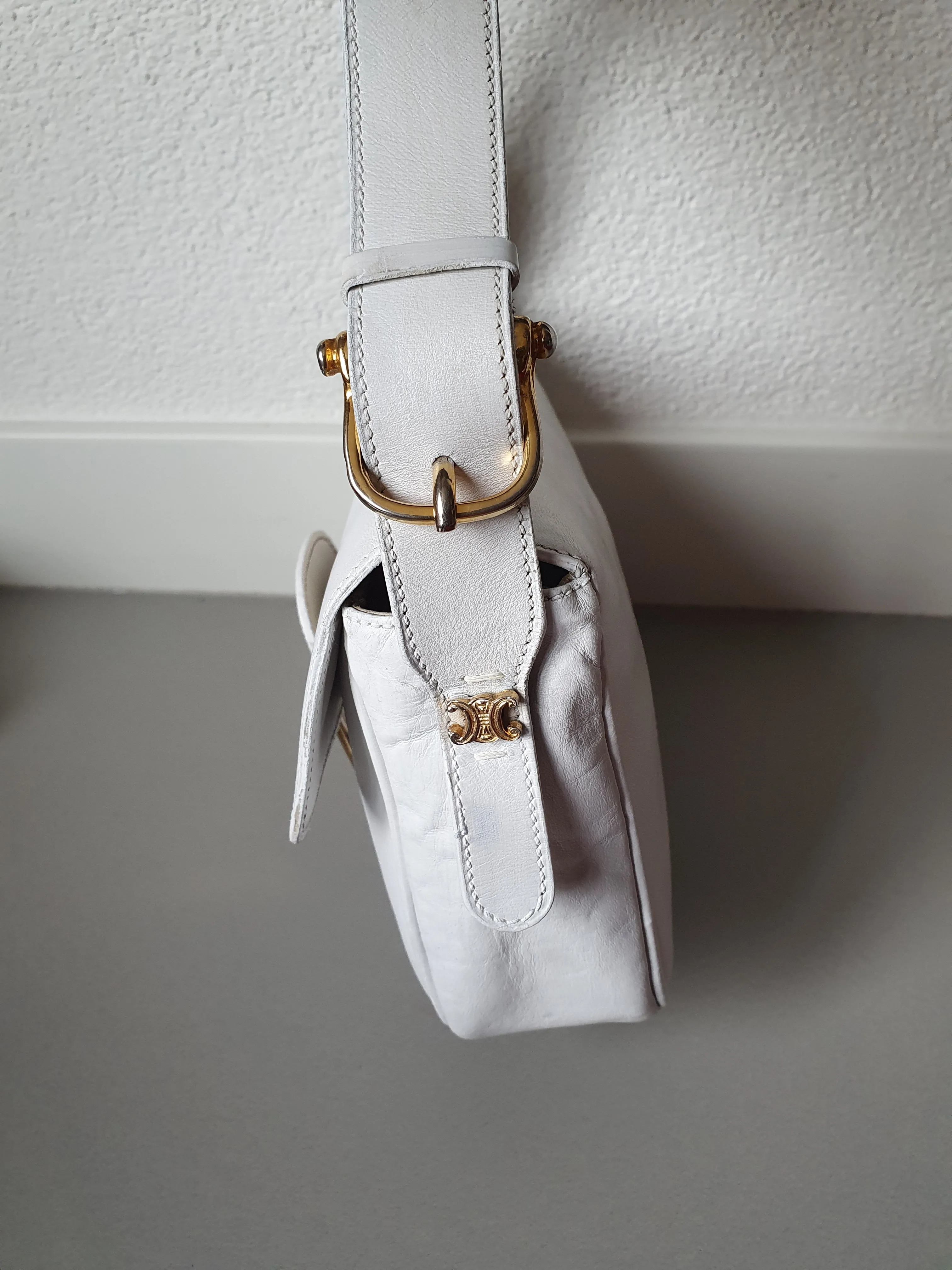 Celine vintage triomphe shoulder bag