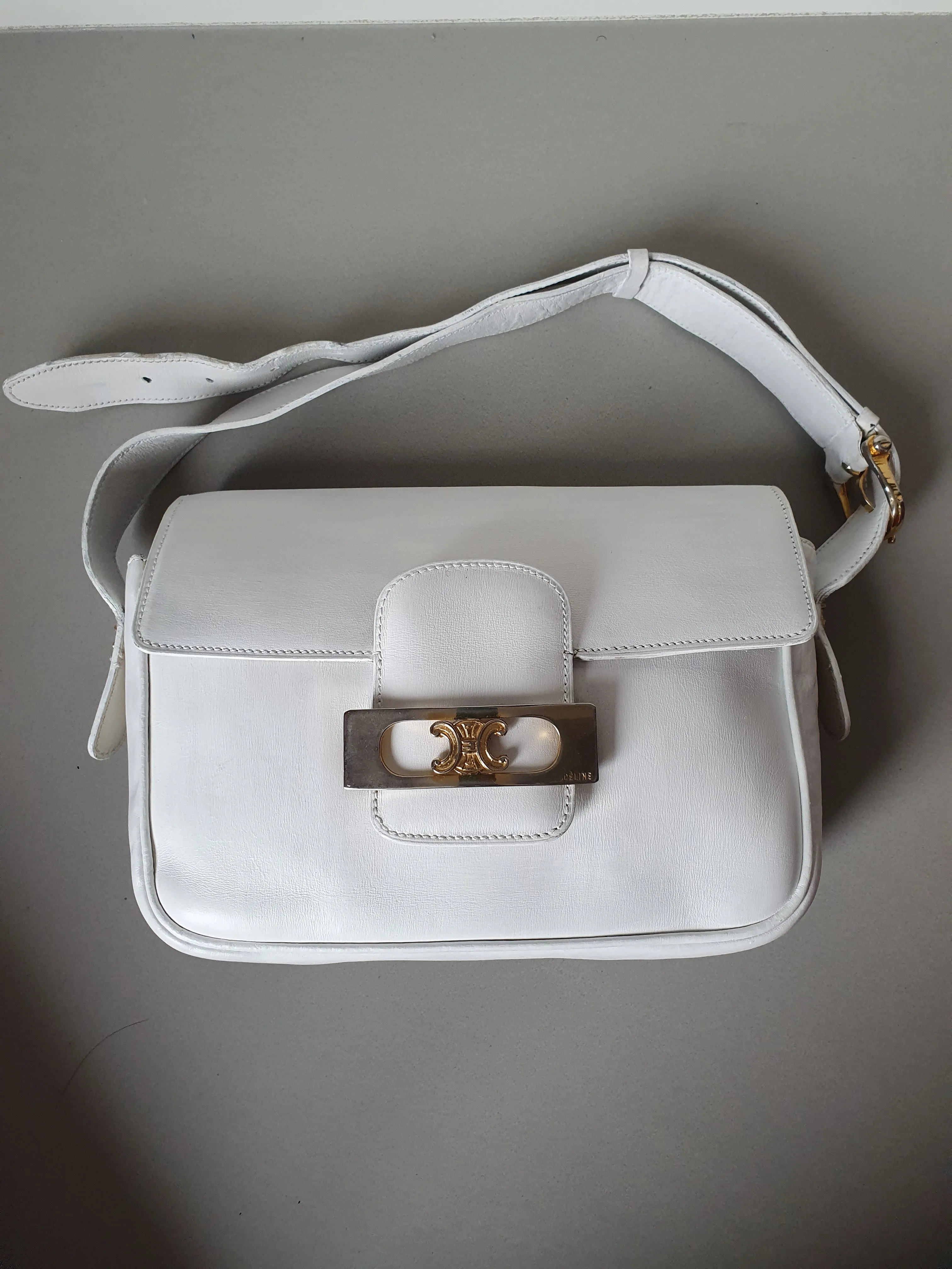 Celine vintage triomphe shoulder bag