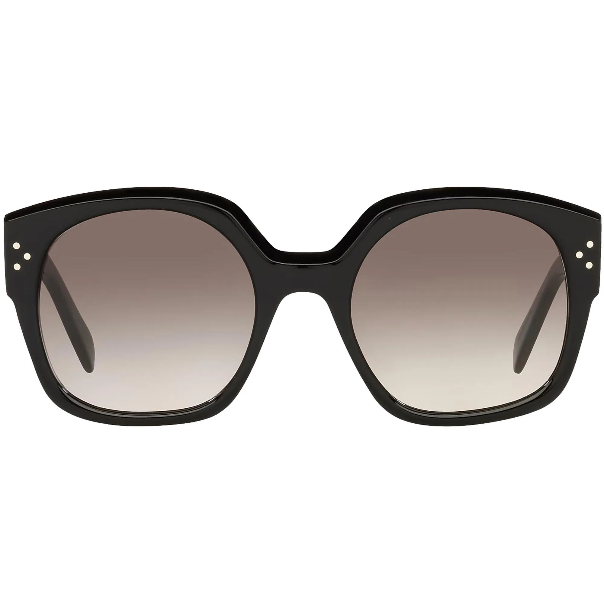 Celine Women's Sunglasses - Full Rim Shiny Black Acetate Square Frame | CL40168I 01F