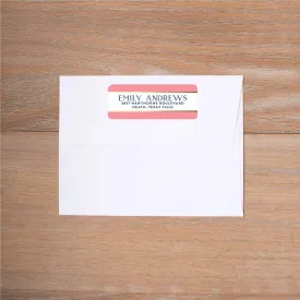 Confetti Stripes Return (Home) Address Labels