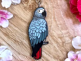 Cressi the Congo African Grey Keychain