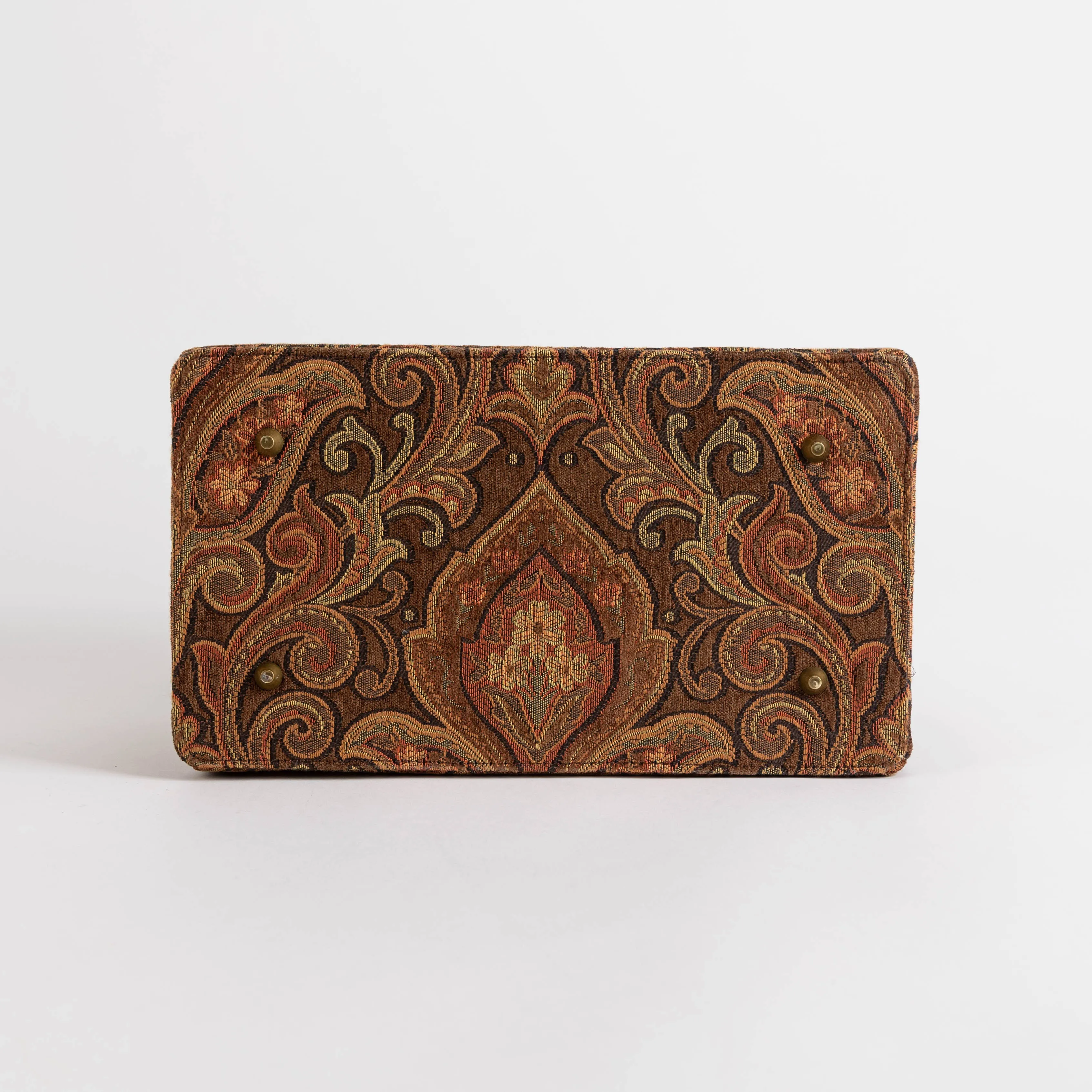 Damask D. Brown Genevieve Carpet Gladstone Bag