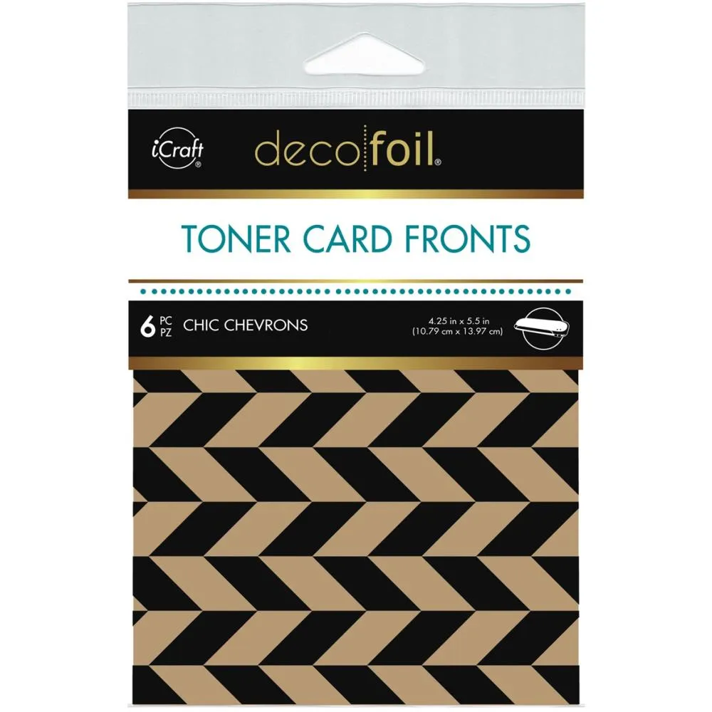 Deco Foil Kraft Toner Sheets 4.25"x 5.5" 6 pack - Chic Chevrons*