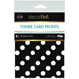 Deco Foil White Toner Sheets 4.25"x 5.5" 8 pack - Reverse Polka*