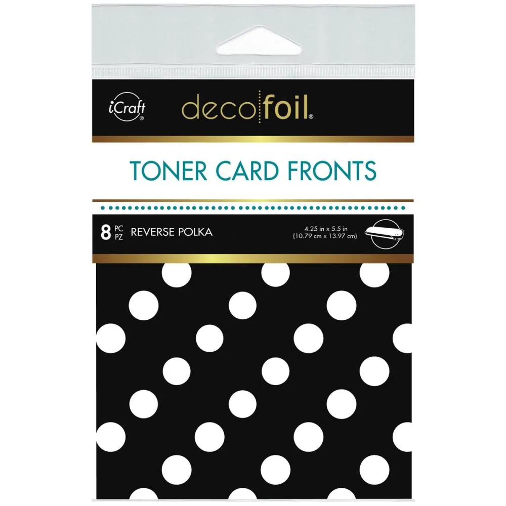 Deco Foil White Toner Sheets 4.25"x 5.5" 8 pack - Reverse Polka*