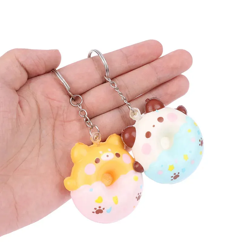 Donut Pets Squishy Keychains