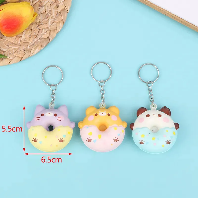 Donut Pets Squishy Keychains