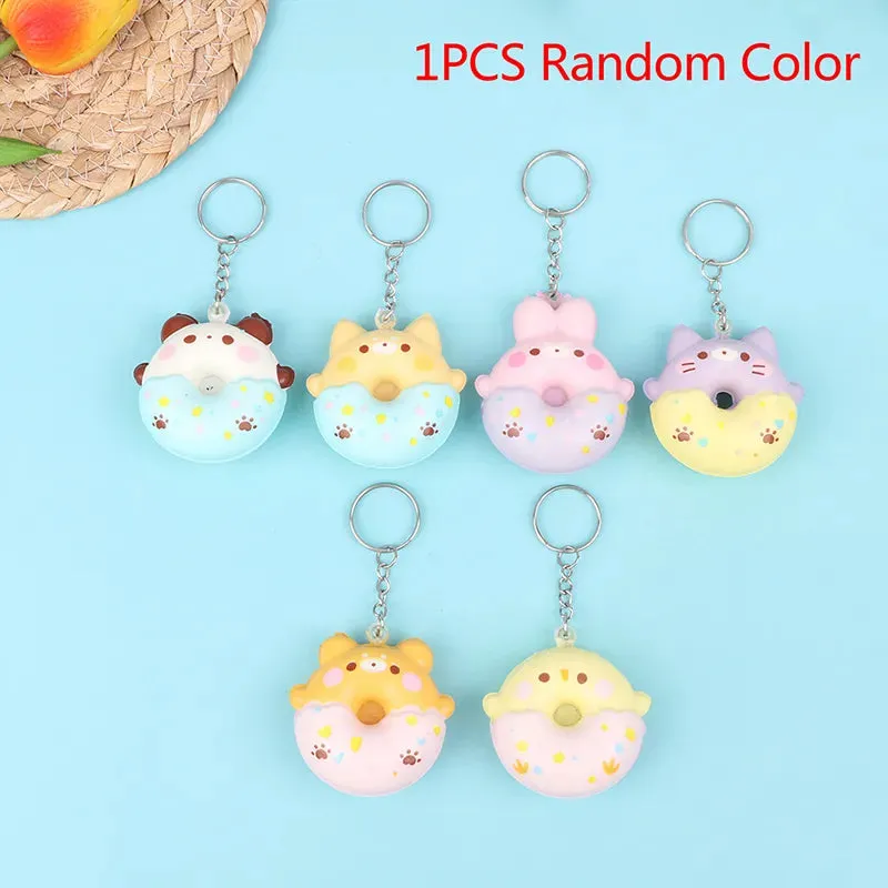 Donut Pets Squishy Keychains