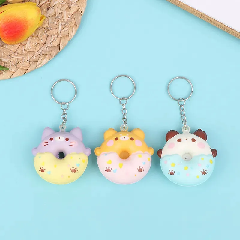 Donut Pets Squishy Keychains