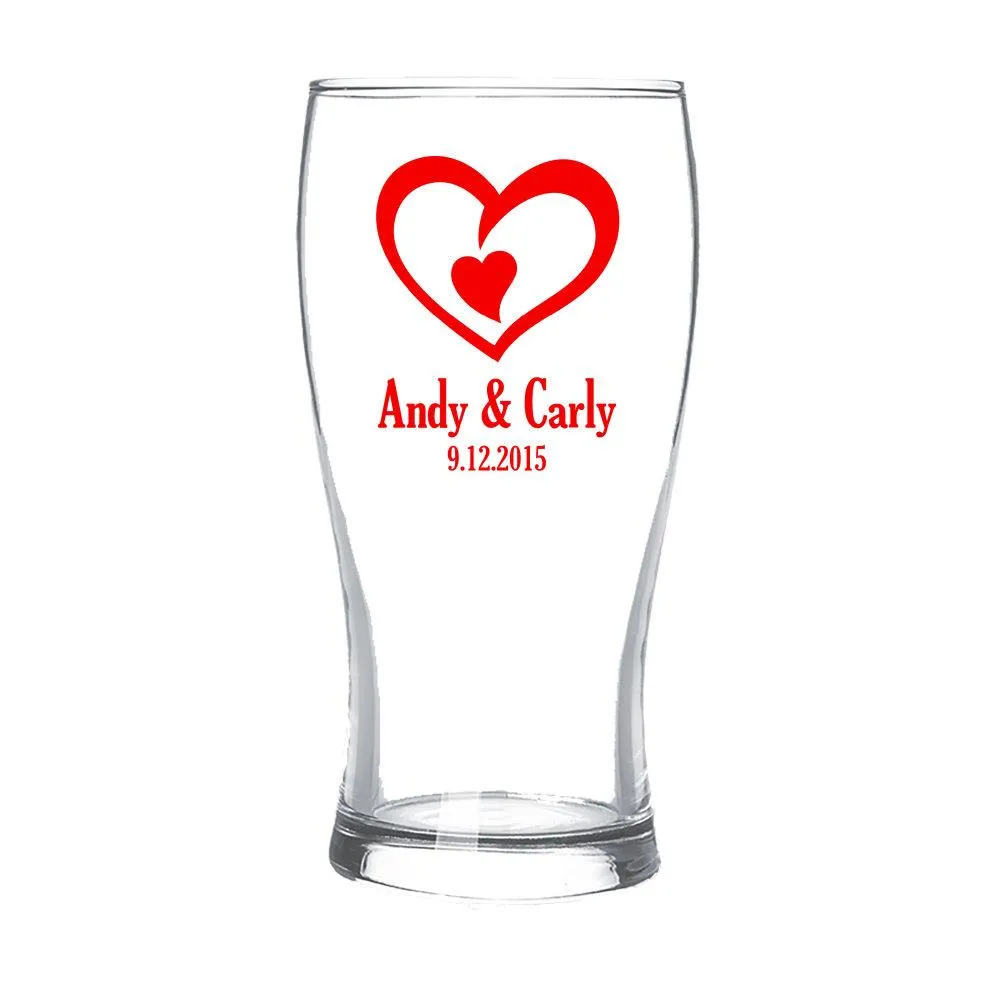 Double Heart Standard Beer Glass