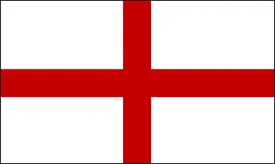 England National Flag Printed