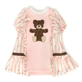 Fendi Baby Girls Pink Striped Dress