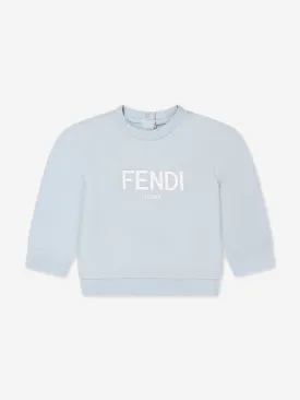 Fendi Baby Logo Sweatshirt in Blue