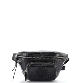 FENDI Front Pocket Waist Bag Zucca Coated Canvas