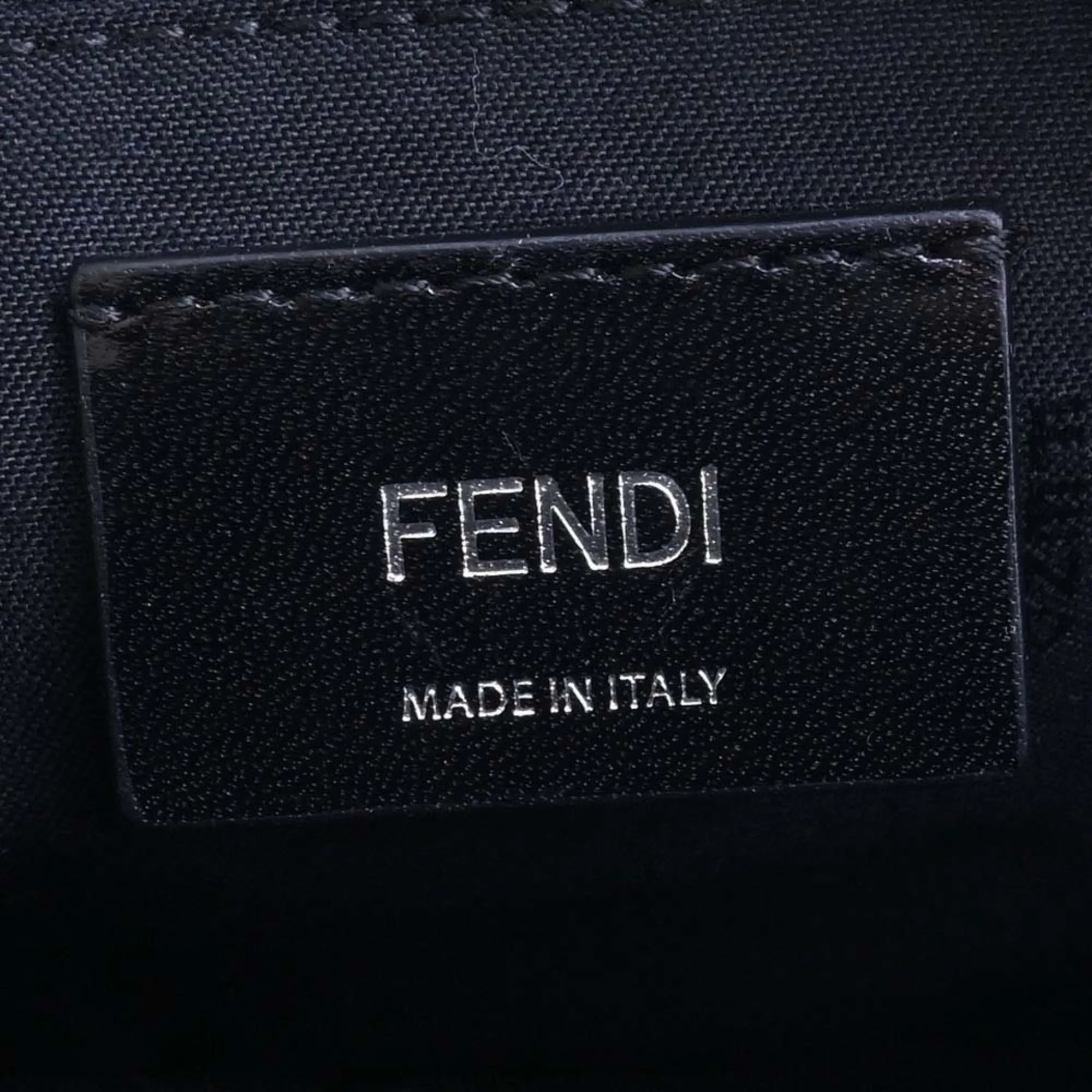 FENDI Nylon Monster Bag Bugs Backpack Rucksack 8BZ038 Black Ladies