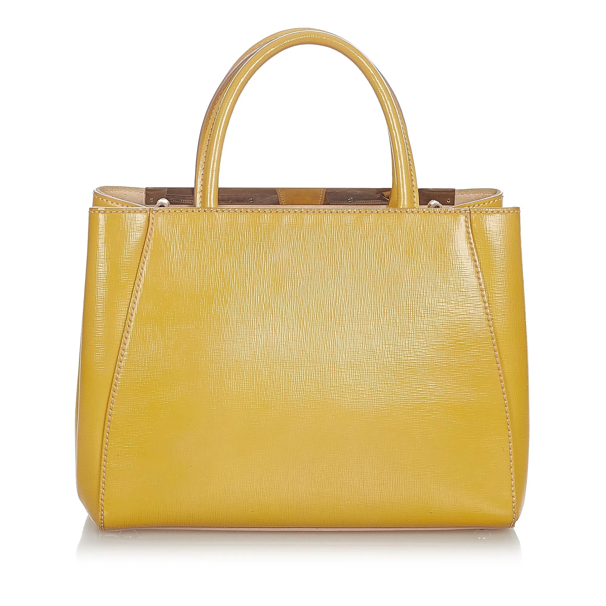 Fendi Petit 2Jours Leather Handbag (SHG-23588)