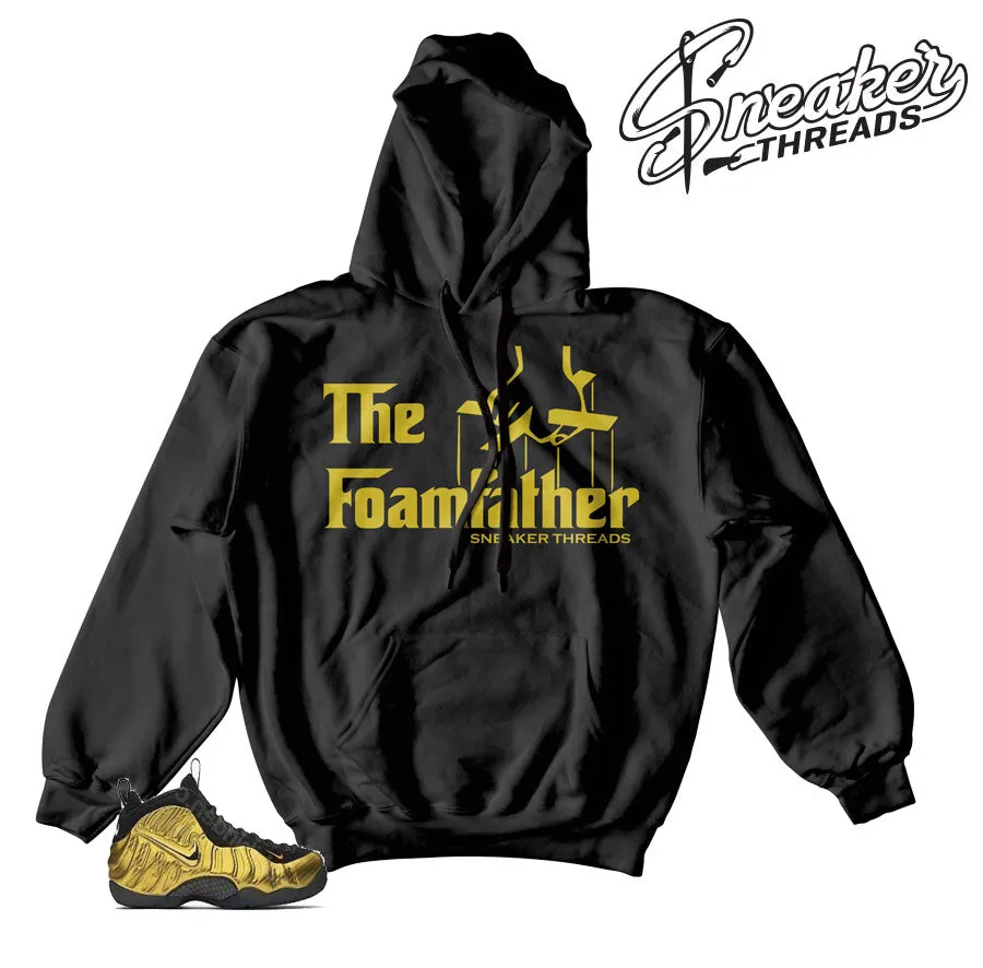 Foamposite Metallic Gold Foam Father Hoody