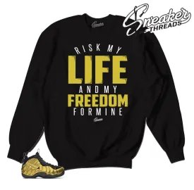 Foamposite Metallic Gold My Life Sweater