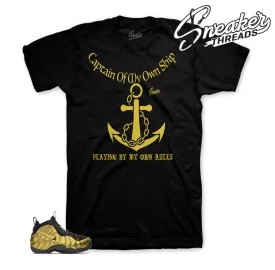 Foamposite Metallic Gold My Rules Shirt