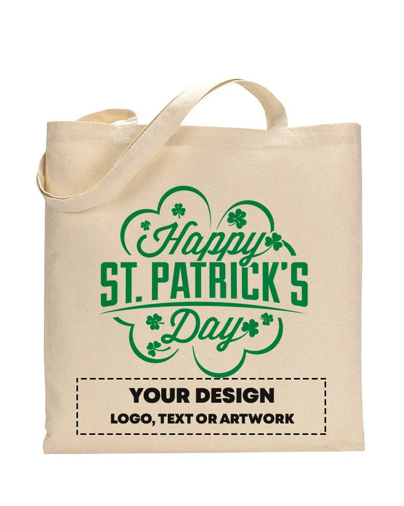 Four Leaf Happy St Patrick's Day - St Patrick's Tote Bag