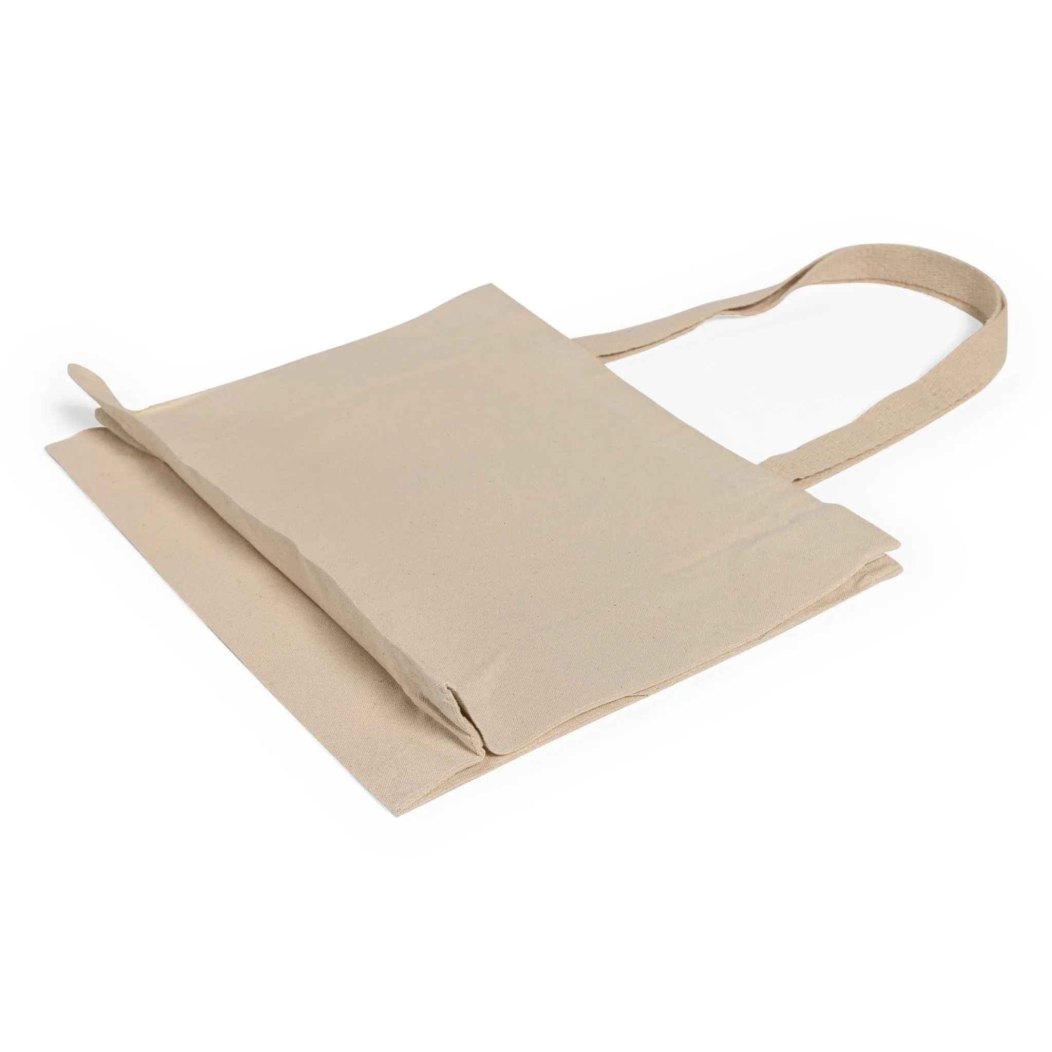 Full Gusset Heavy Canvas Affordable Horizontal Tote Bags - TF275