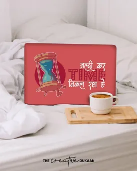 Funny Laptop Skin With Jaldi Kar Time Nikal Raha Hai