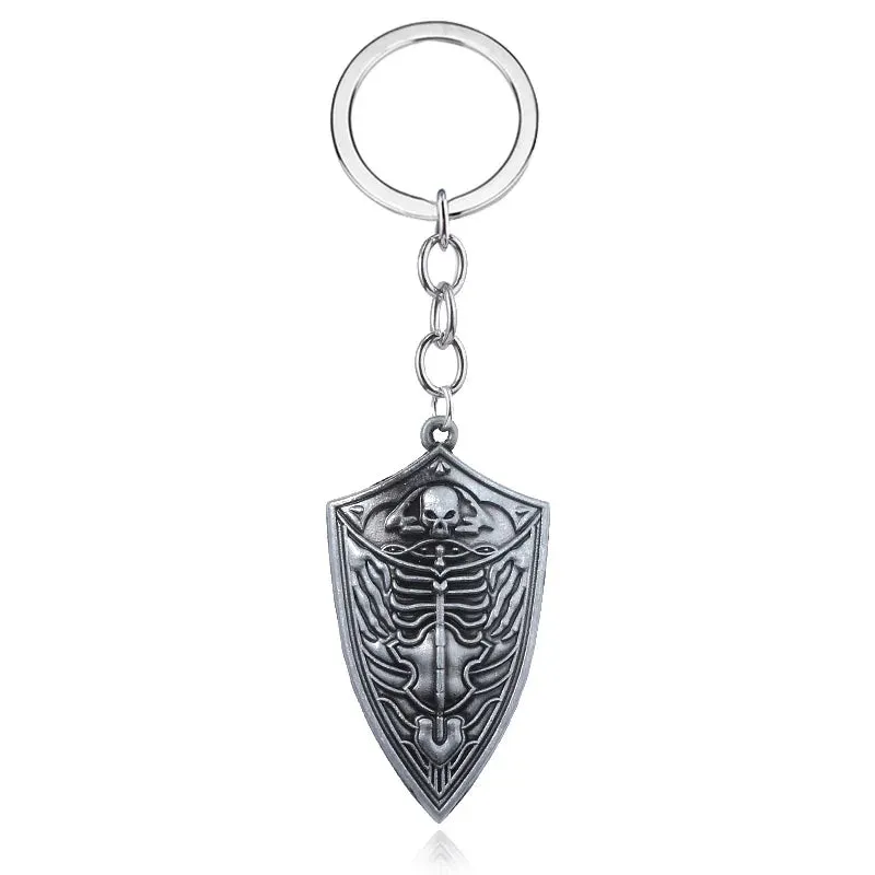 Game Dark Souls Keychain Sun Knight Shield Ornstein Artorias Sword Smough Hammer Key Chain Pendant Cosplay Jewelry