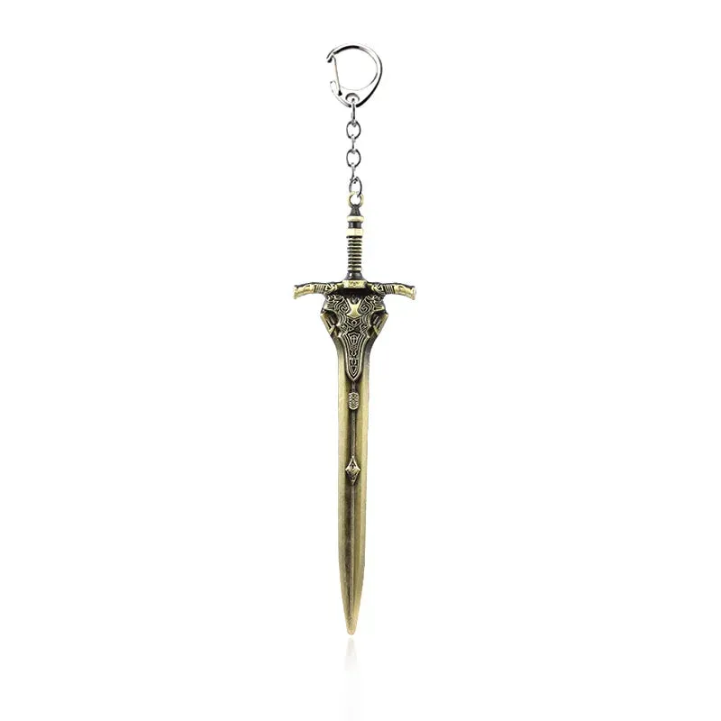 Game Dark Souls Keychain Sun Knight Shield Ornstein Artorias Sword Smough Hammer Key Chain Pendant Cosplay Jewelry