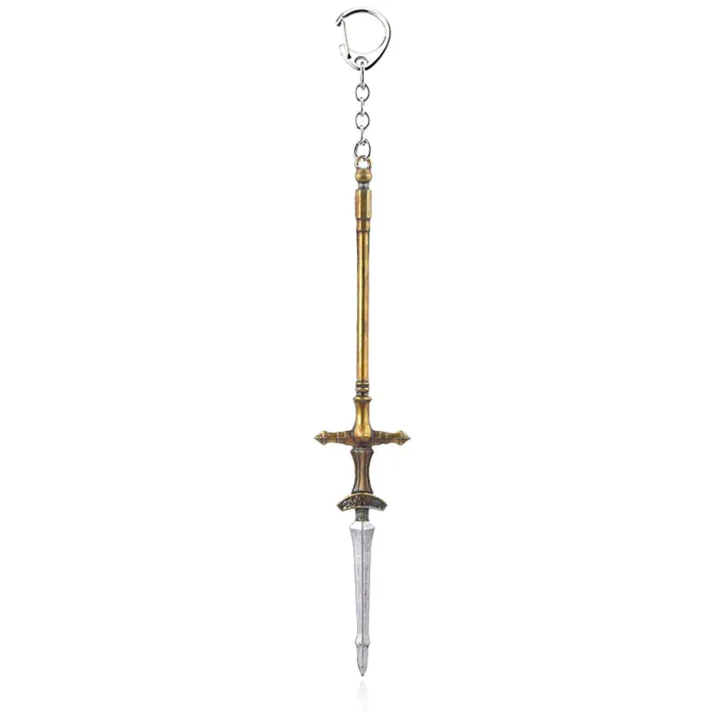 Game Dark Souls Keychain Sun Knight Shield Ornstein Artorias Sword Smough Hammer Key Chain Pendant Cosplay Jewelry